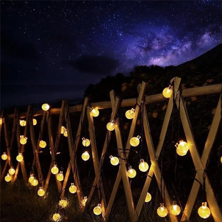 Luzes solares de corda com 20 LEDs (6 metros)