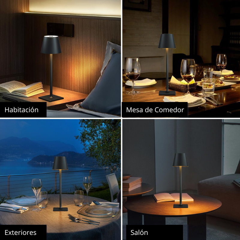Luminária de mesa LED recarregável por USB