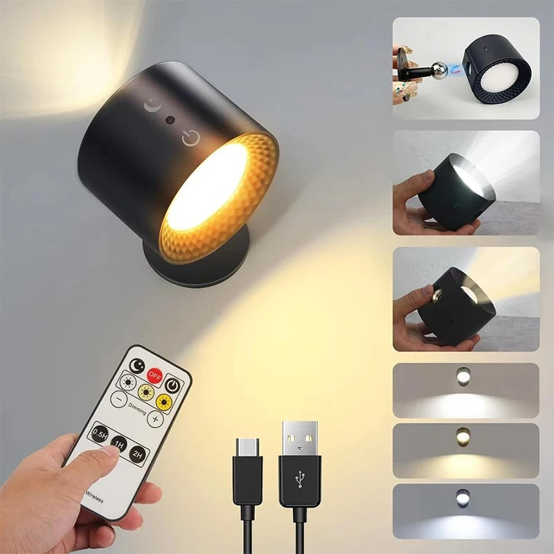 Luminária de parede LED de cabeça dupla