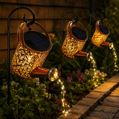 Regadera Solar LED Cascada de Luz Mágica