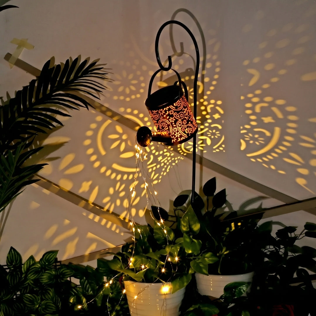 Regadera Solar LED Cascada de Luz Mágica