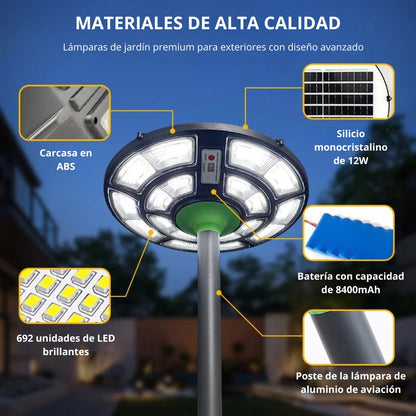 SolarNova 360 Elite: El Faro Inteligente para Exteriores
