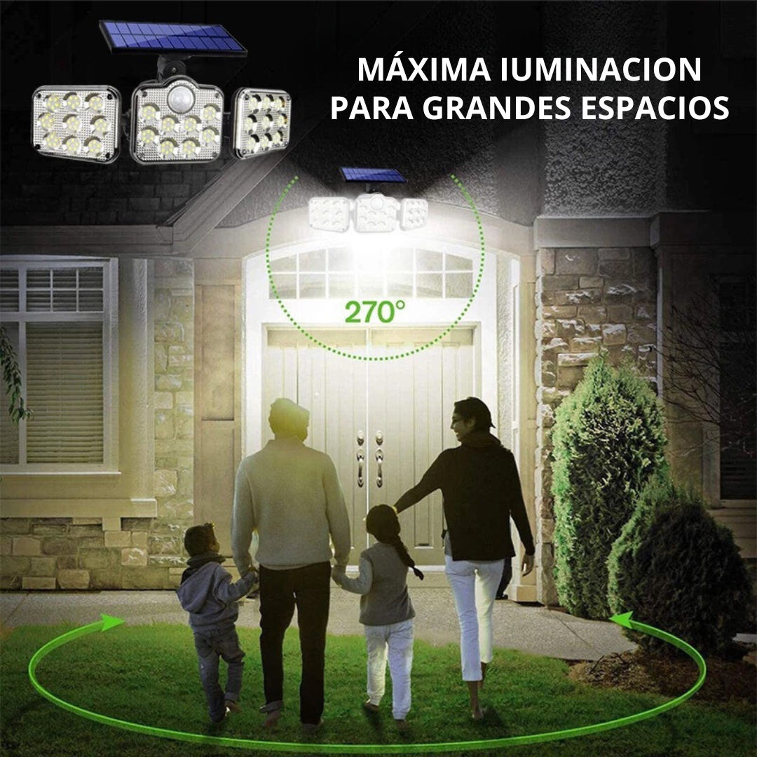 Lampara LED Solar Ajustable Pared