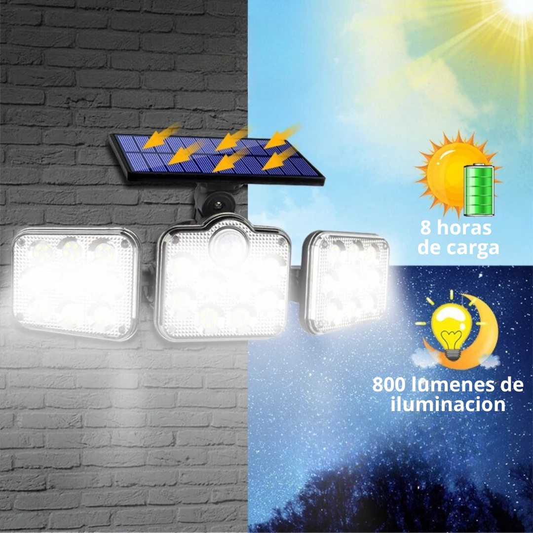 Lampara LED Solar Ajustable Pared