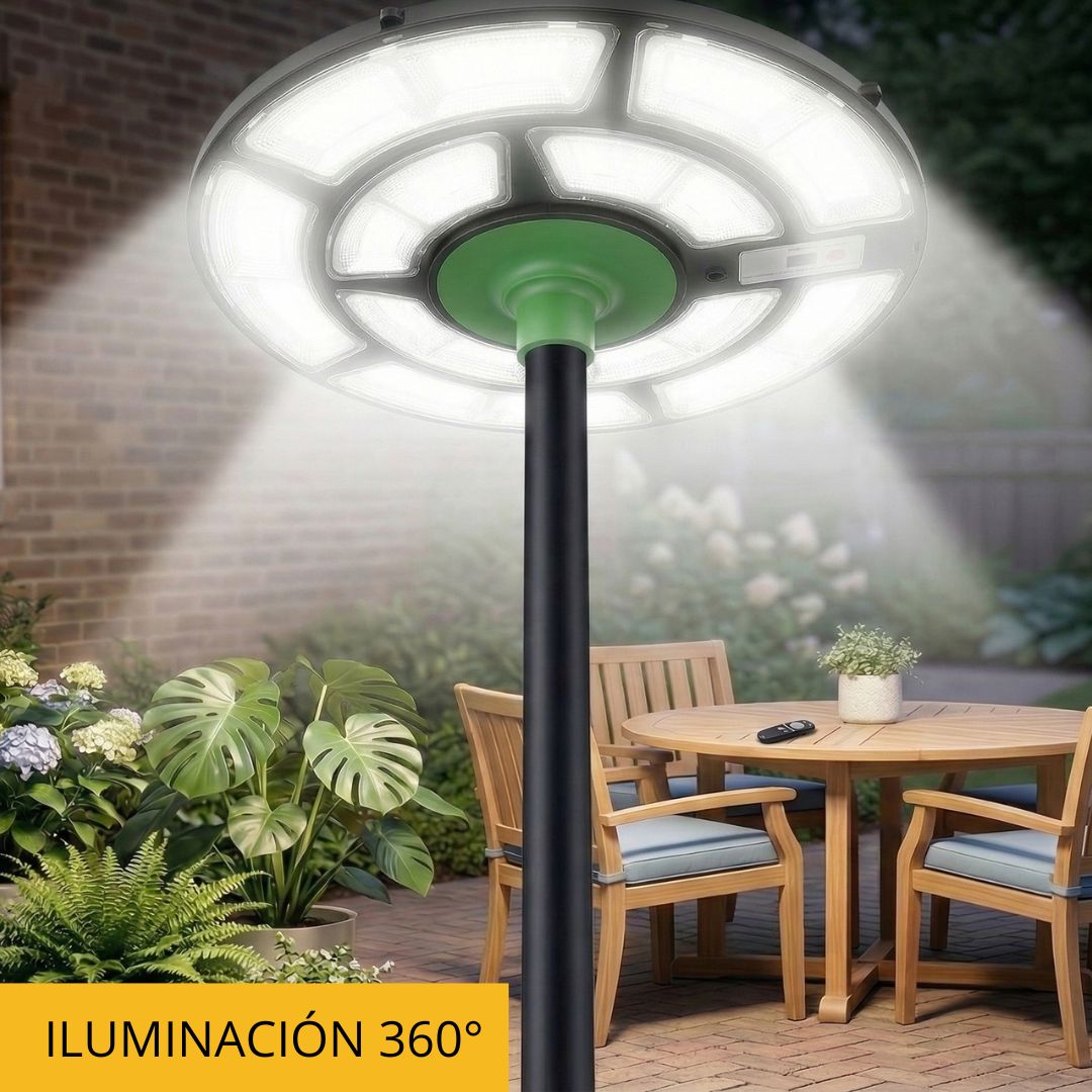 SolarNova 360 Elite: El Faro Inteligente para Exteriores
