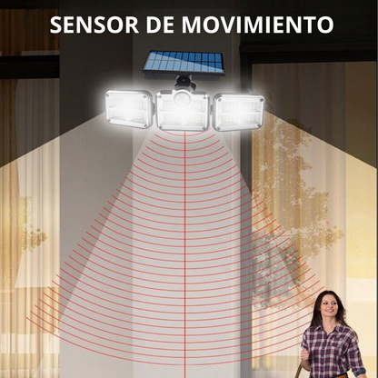 Lampara LED Solar Ajustable Pared