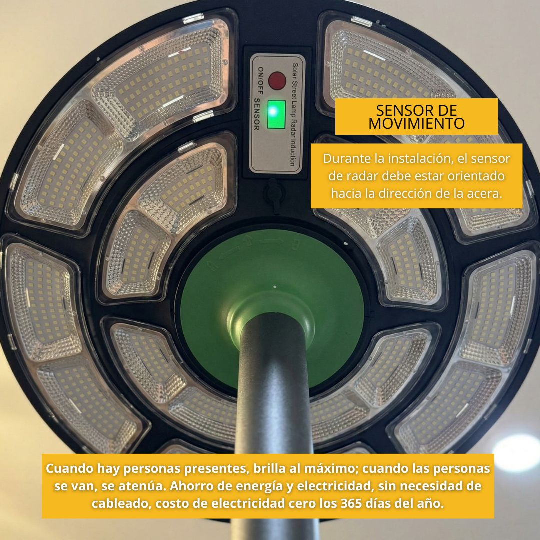 SolarNova 360 Elite: El Faro Inteligente para Exteriores