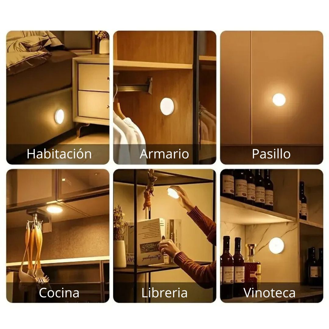 Luz  LED 360º con sensor de movimiento