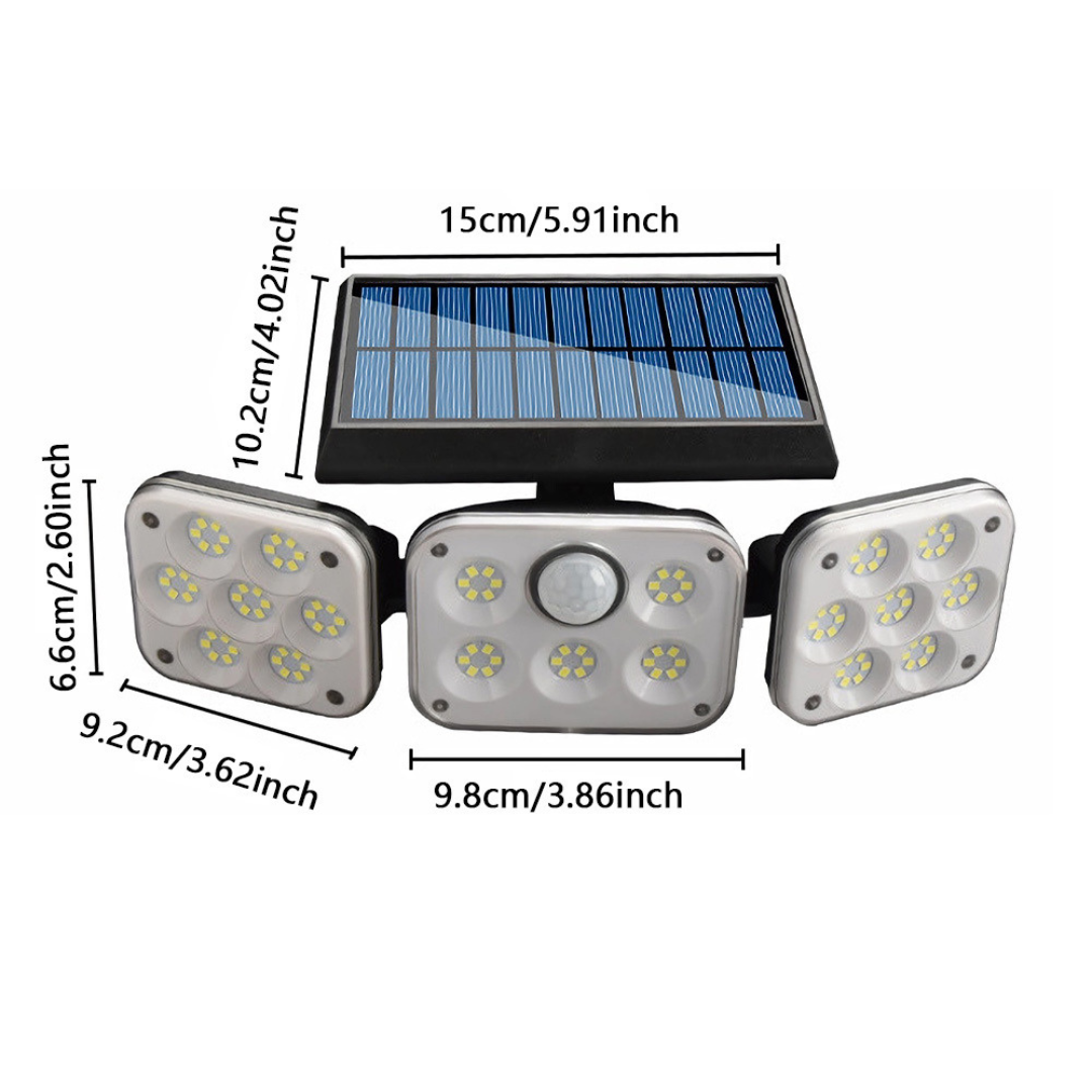 Lampara LED Solar Ajustable Pared