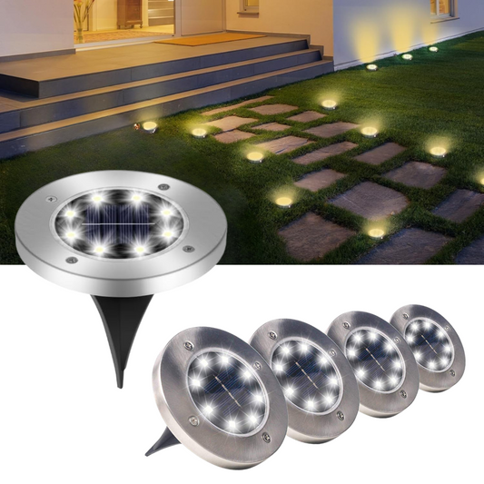 Luces Led con Carga Solar Jardín