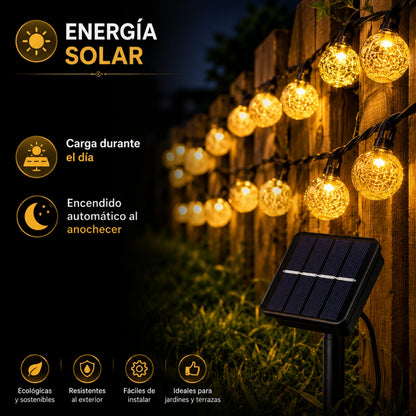 Guirnaldas Solares con 50 Leds (9 metros)