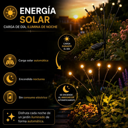 Luciérnagas con 6 Luces LED solares
