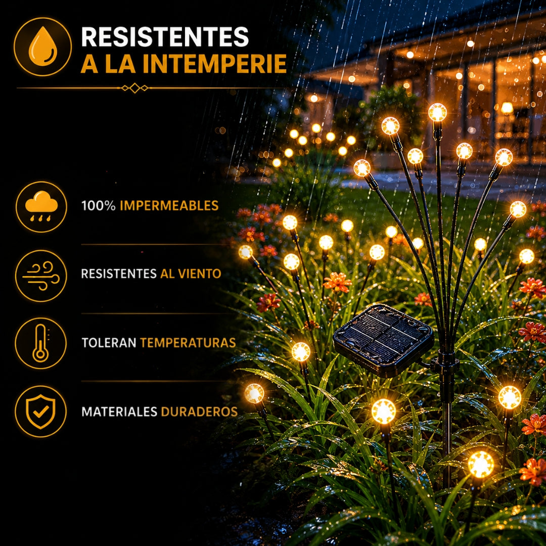Luciérnagas con 6 Luces LED solares