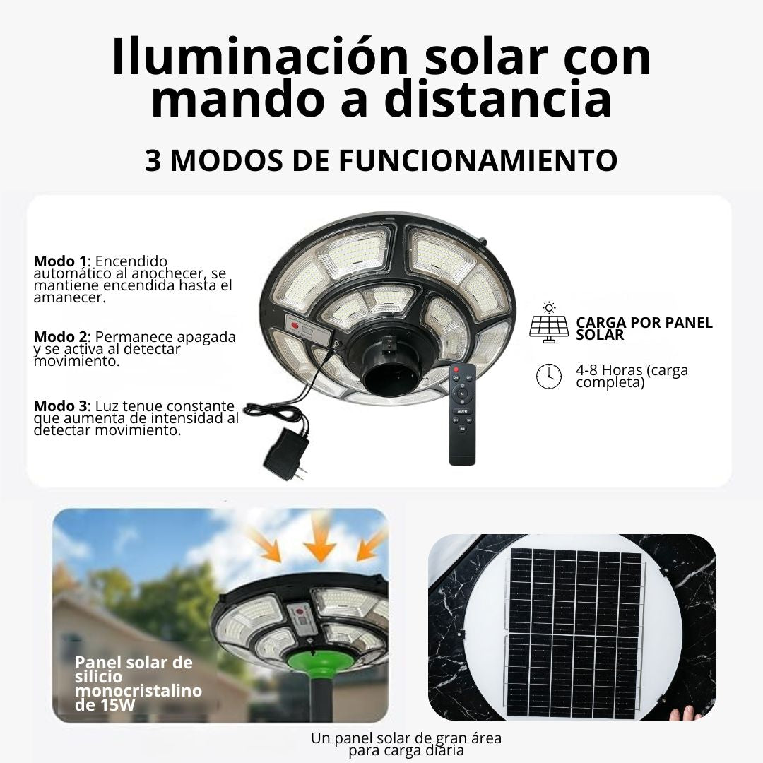 SolarNova 360 Elite: El Faro Inteligente para Exteriores